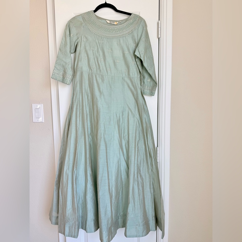 Kashish Light Green Maxi Dress
